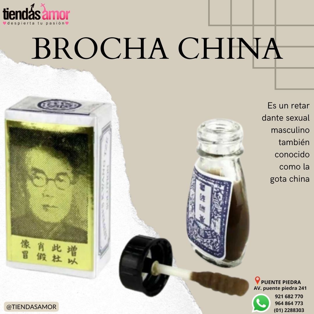 BROCHA CHINA ORIGINAL MEJORA TUS NOCHES SEXSHOP TIENDAS AMOR LIMA